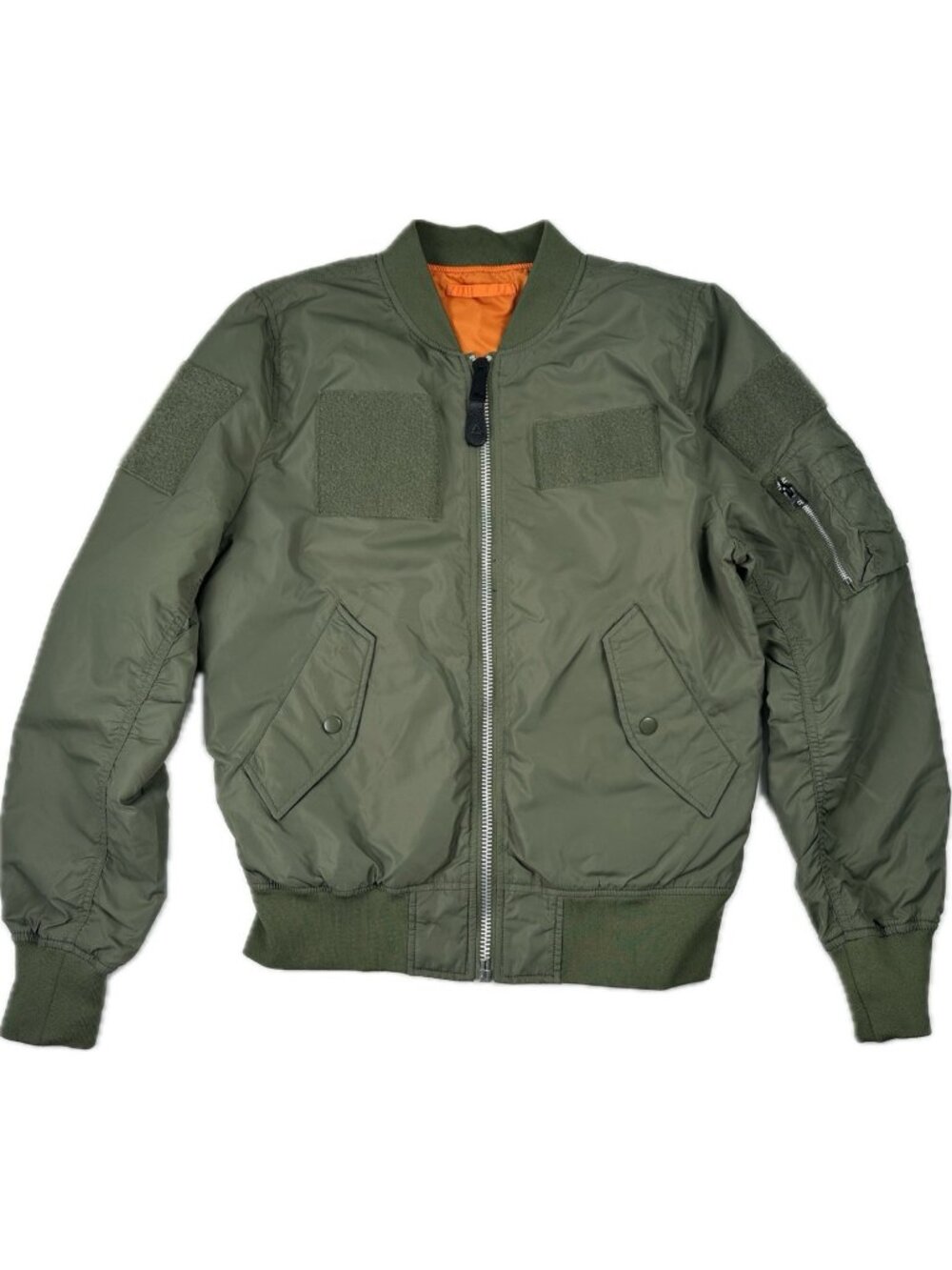 Alpha Industries MA-1 Intermediate Flyer’s Bomber Jacket Green Men’s Size M EUC